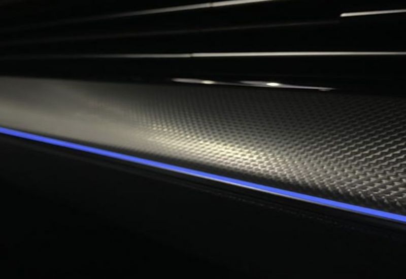 Real aluminum car interior