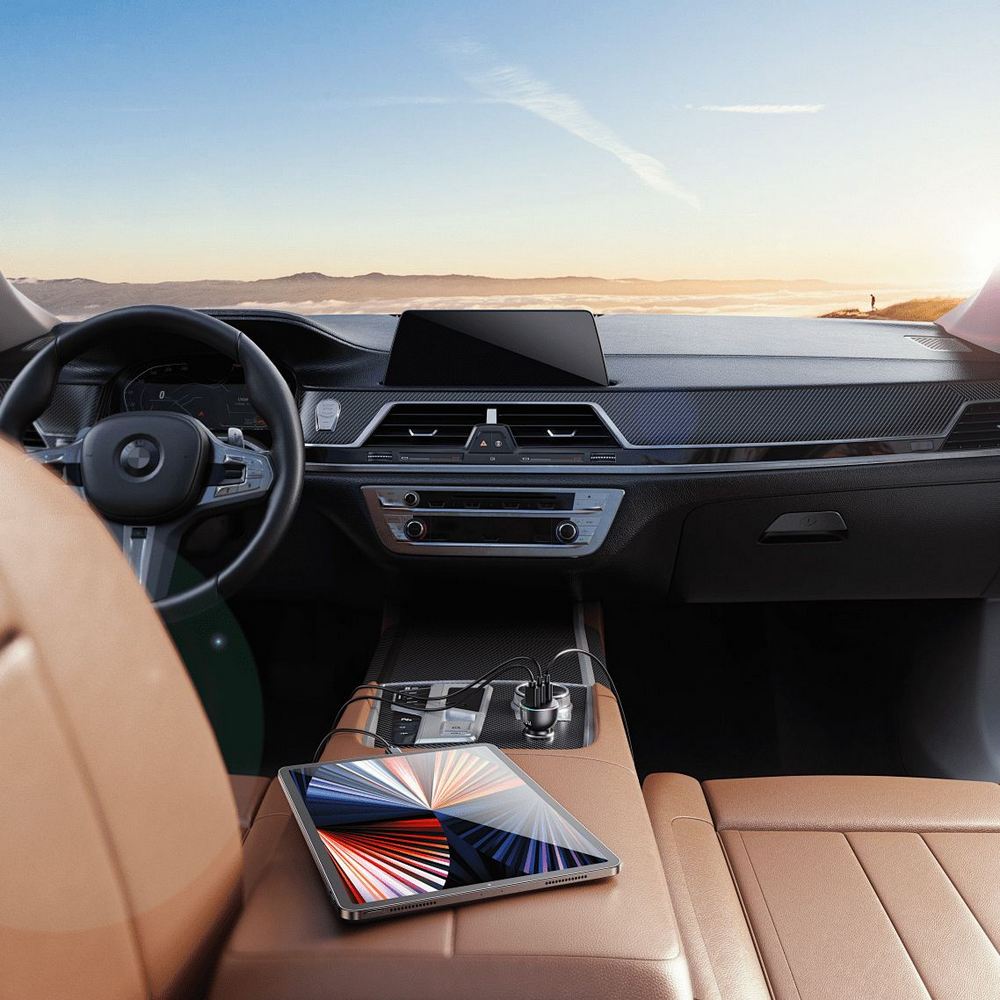 Real aluminum car interior